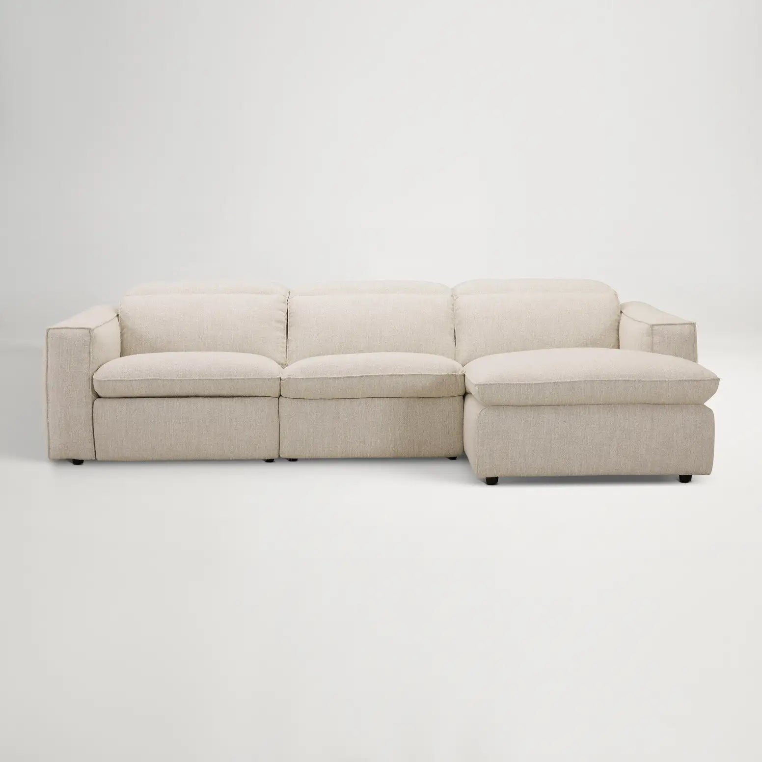 Abode Fabric Recliner Right Chaise Sofa