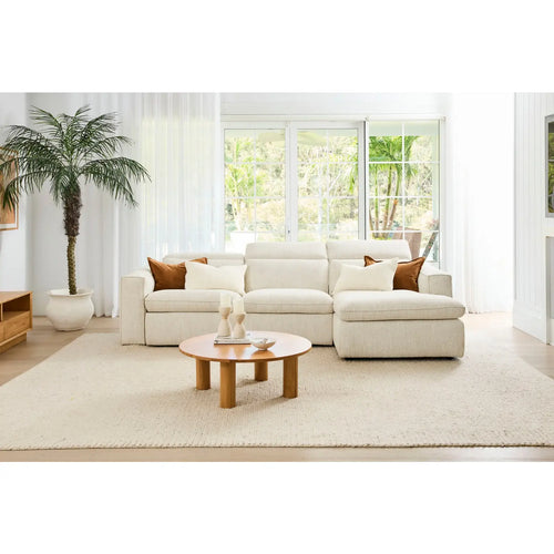 Abode Fabric Recliner Right Chaise Sofa