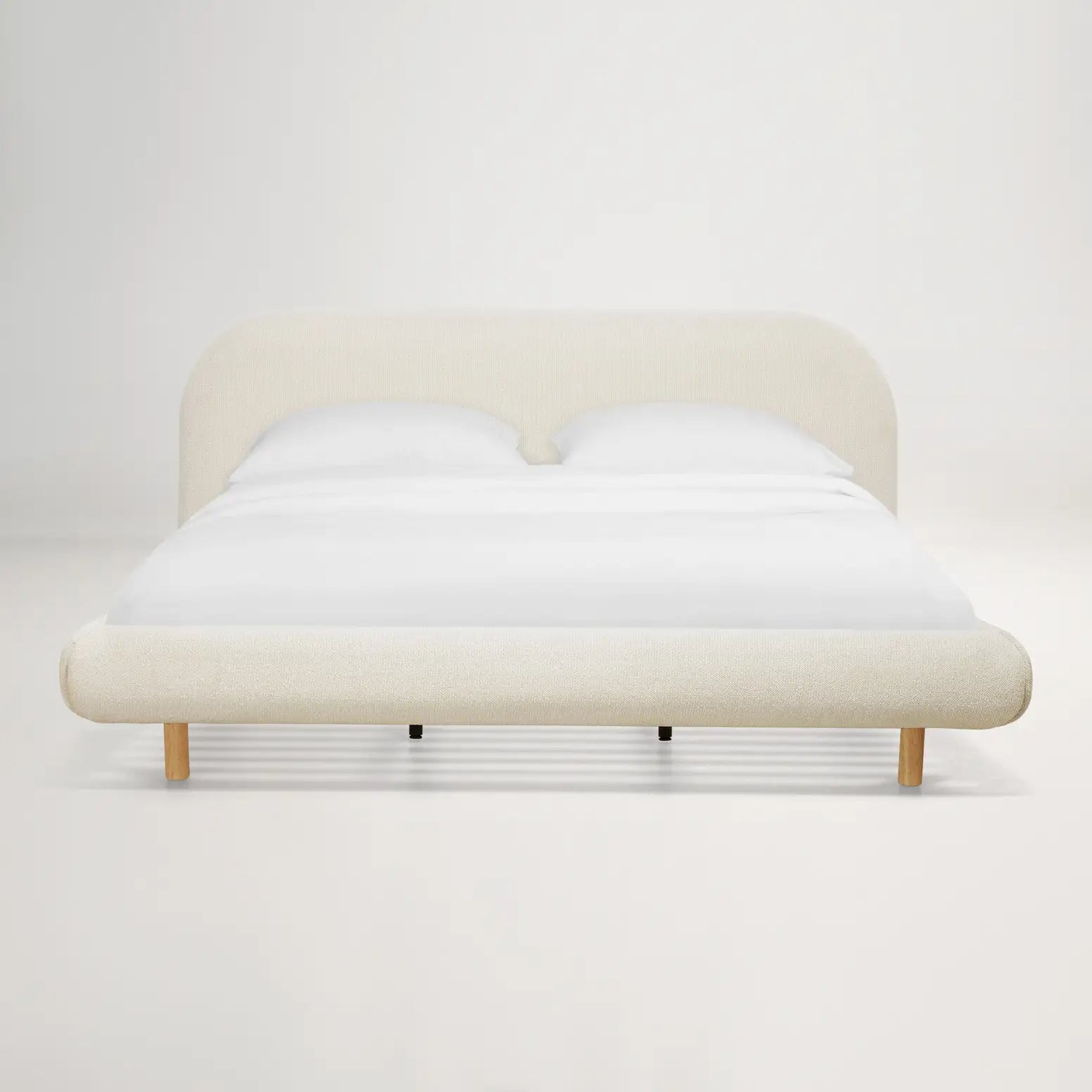 Arlo Floating King Bed (Curved Headboard)