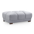 Azzuro Footstool in grey – product view