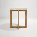 Bronte Travertine Round Side Table