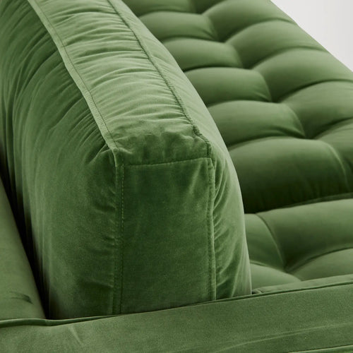 Draper Velvet Right Chaise Sofa