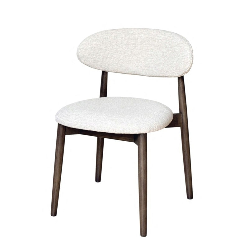 Scandi Dining Chair – Dark Leg – Cream Bouclé product image