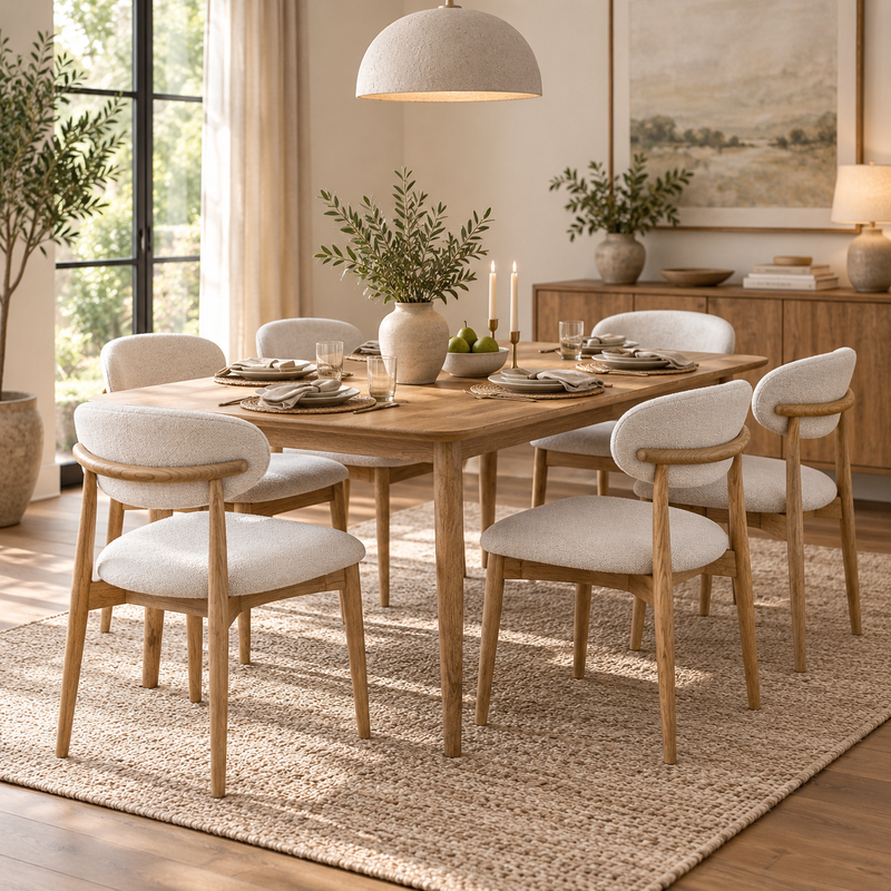 Scandi Dining Chair – Light Leg styled room image