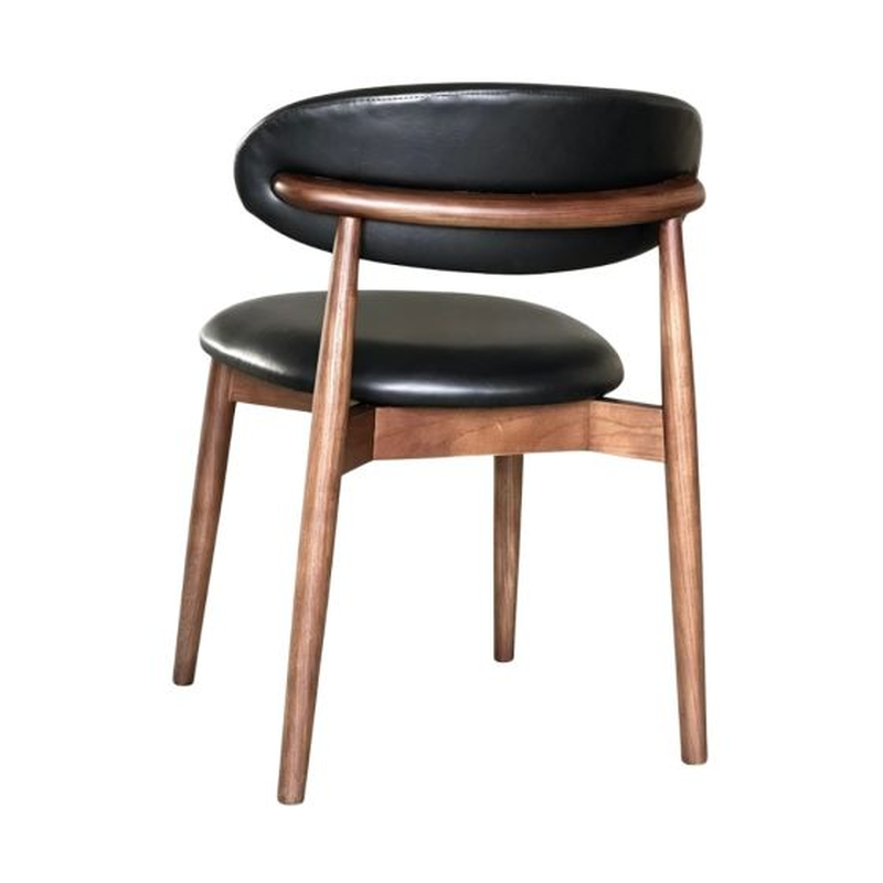 Scandi Dining Chair – Dark Leg detail view
