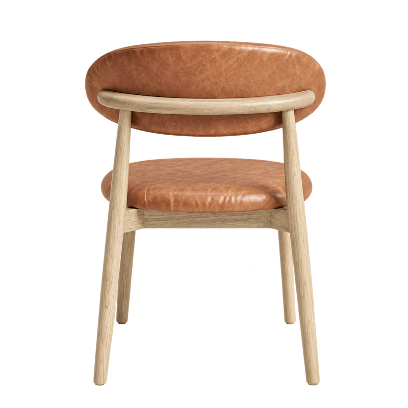 Scandi Dining Chair – Light Leg detail view