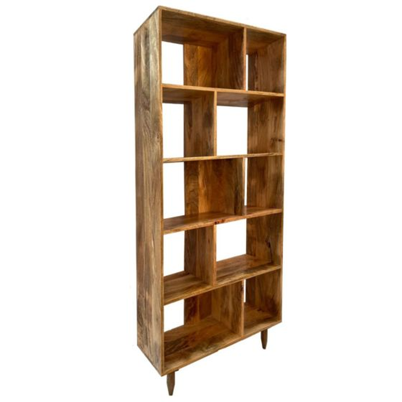 Scandi Mango 80cm Bookcase detail view
