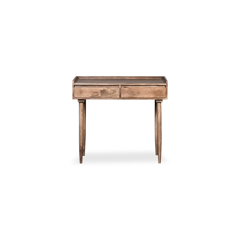 Scandi Mango 90cm 2 Drawer Console Table – Oak Stain product image