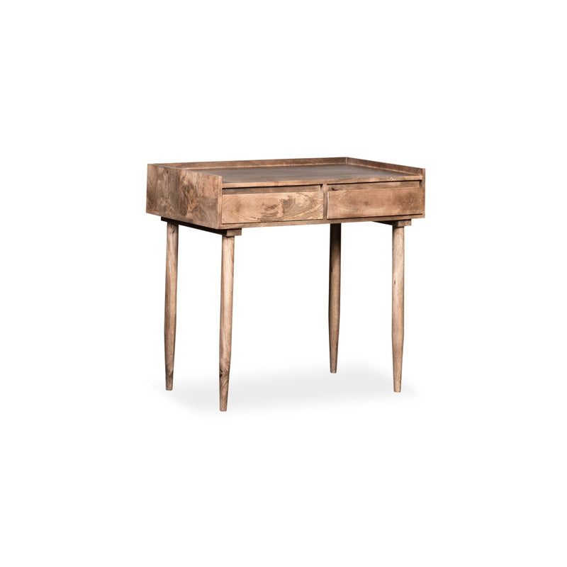 Scandi Mango 90cm 2 Drawer Console Table detail view
