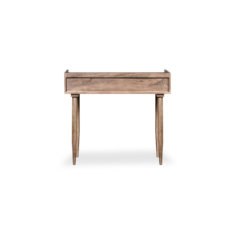 Scandi Mango 90cm 2 Drawer Console Table detail view