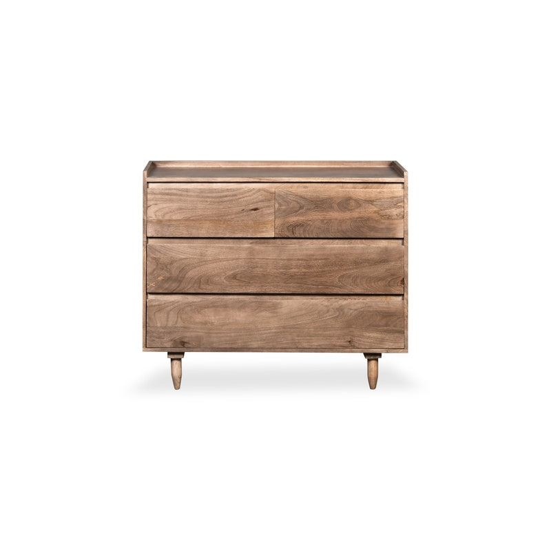 Scandi Mango 100cm 4 Drawer Chest detail view