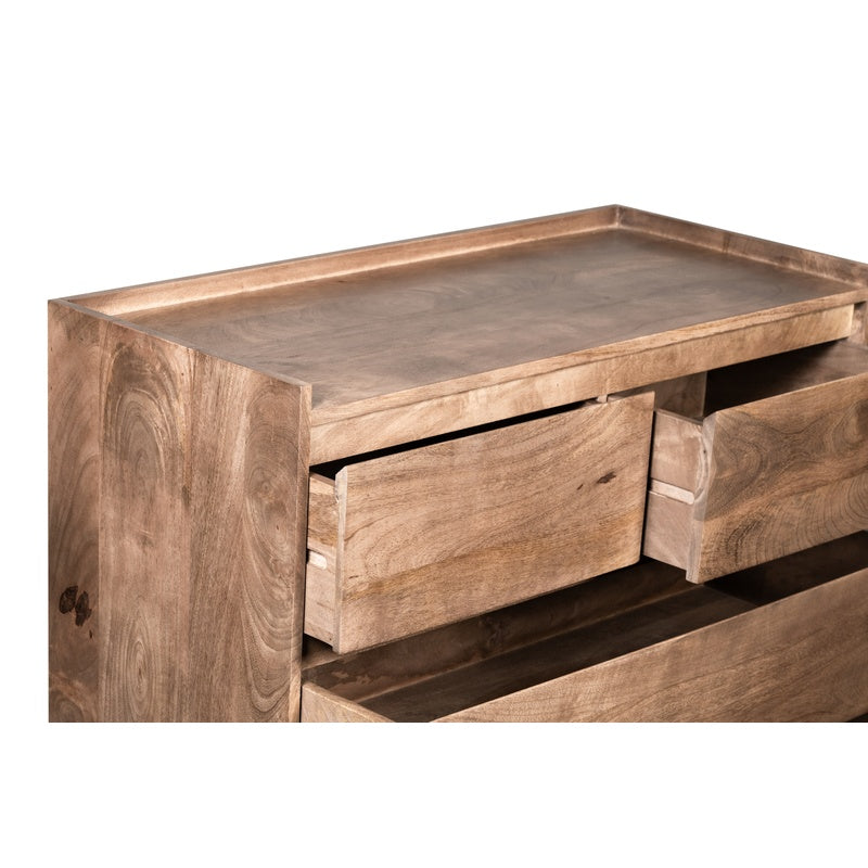 Scandi Mango 100cm 4 Drawer Chest detail view