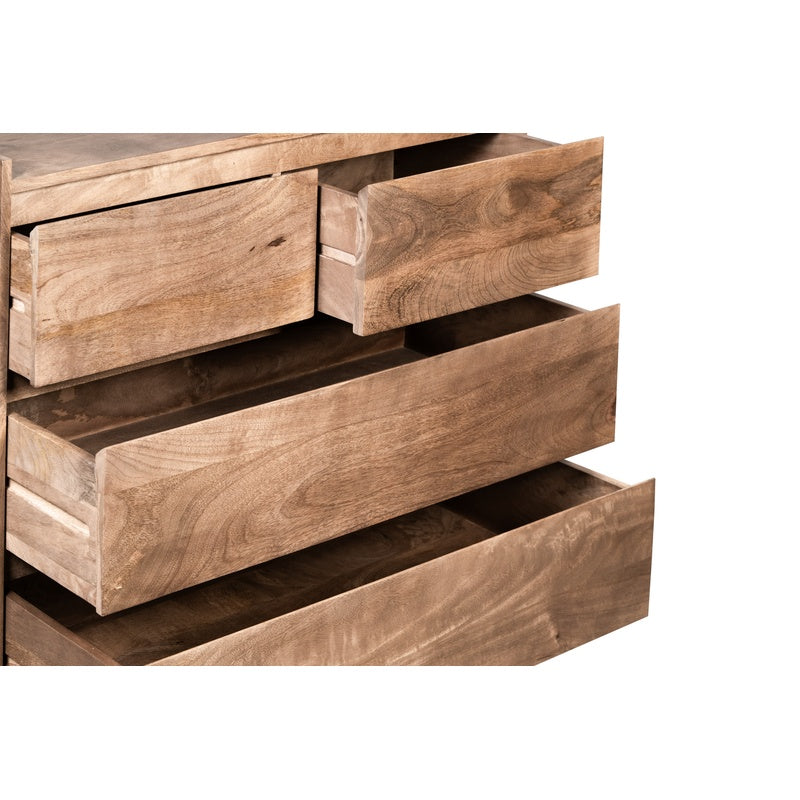 Scandi Mango 100cm 4 Drawer Chest detail view