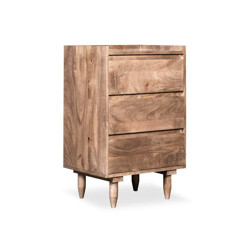 Scandi Mango 50cm 3 Drawer Chest detail view
