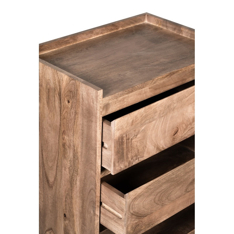 Scandi Mango 50cm 3 Drawer Chest detail view