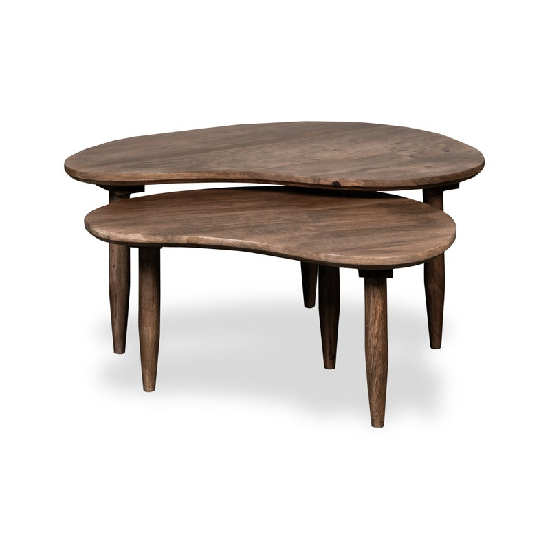 Scandi Mango Kidney Bean Coffee Table – Oak Stain product image