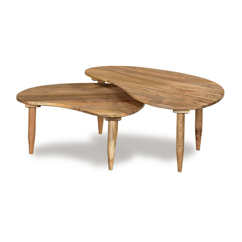 Scandi Mango Kidney Bean Coffee Table detail view