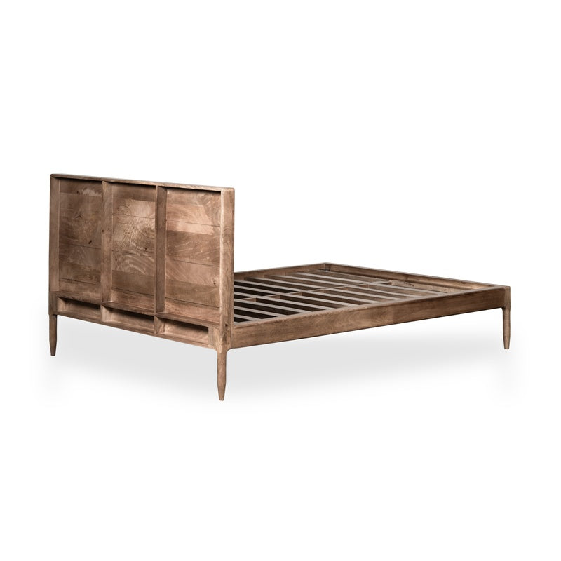 Scandi Mango Wood Bed Frame detail view