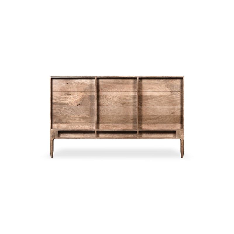 Scandi Mango Wood Bed Frame detail view