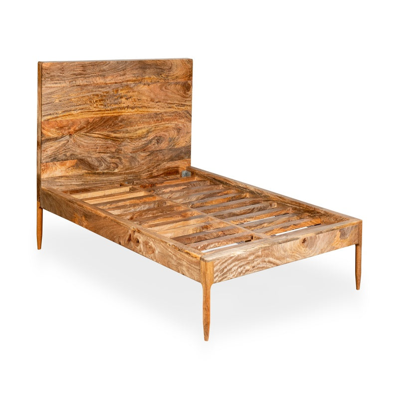 Scandi Mango Wood Bed Frame detail view