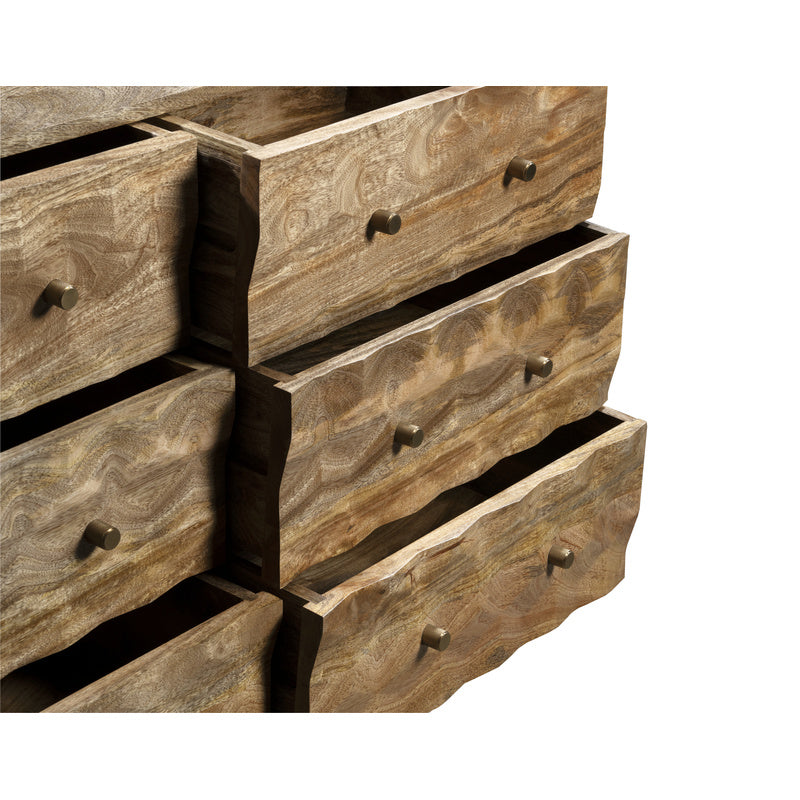Geo Mango 120cm 6 Drawer Chest detail view