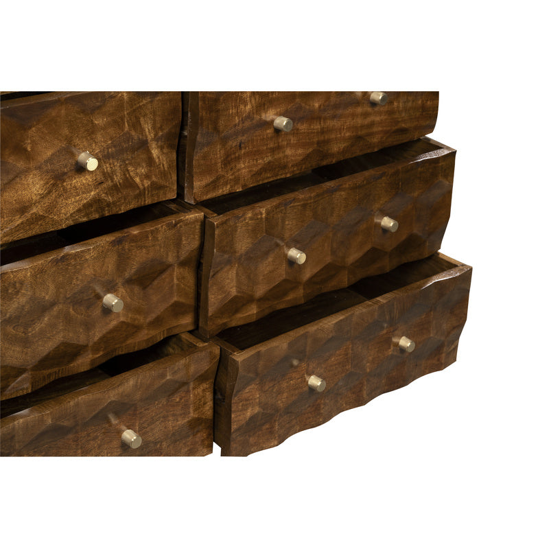 Geo Mango 120cm 6 Drawer Chest detail view