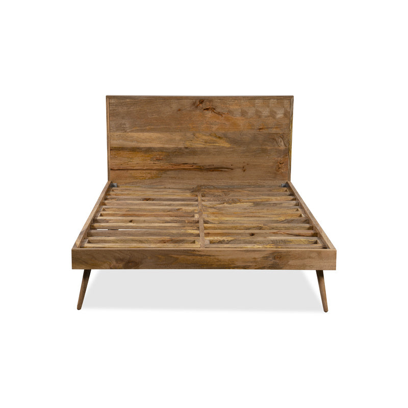 Geo Mango Wood Bed Frame – Light product image