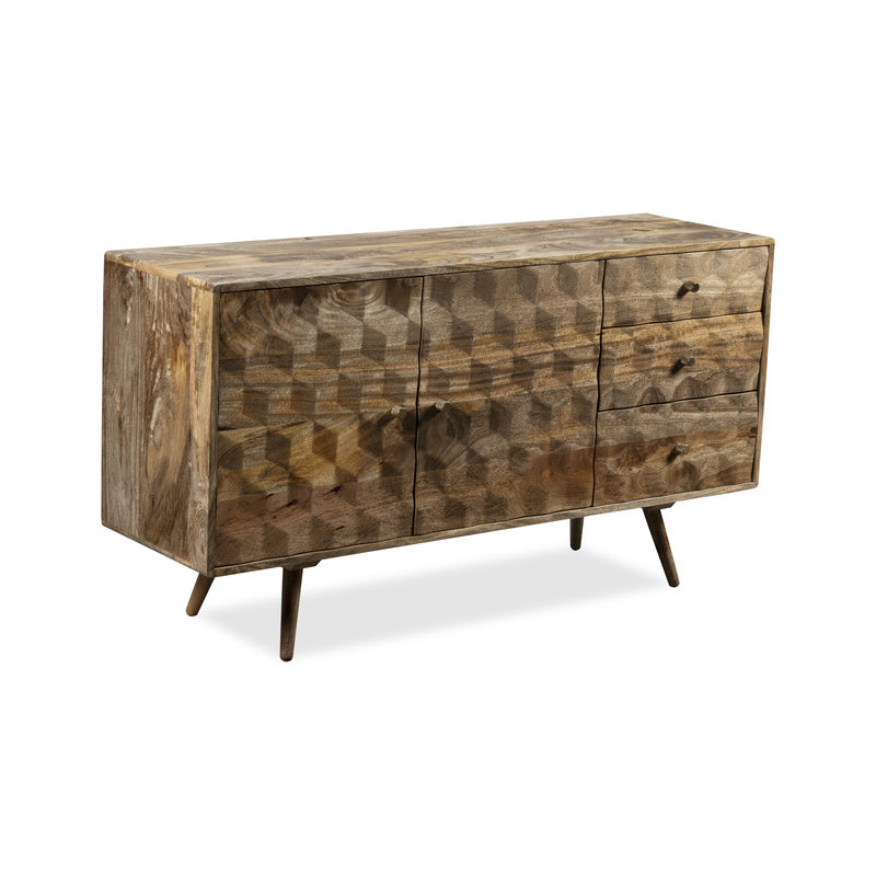 Geo Mango 140cm Sideboard detail view