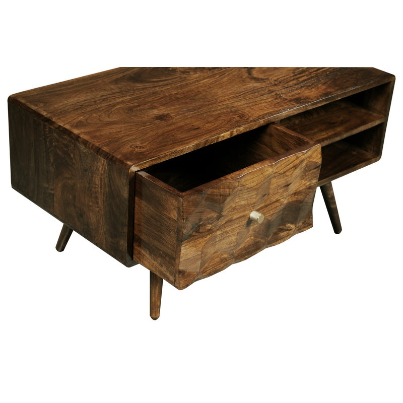 Geo Mango 90cm Coffee Table detail view
