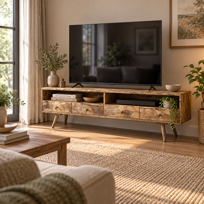 Geo Mango 180cm TV Unit styled room image
